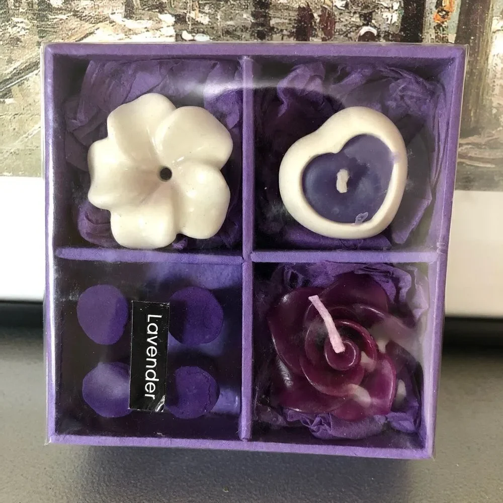 ‎NIB: Lavender Candle and Incense Gift Set